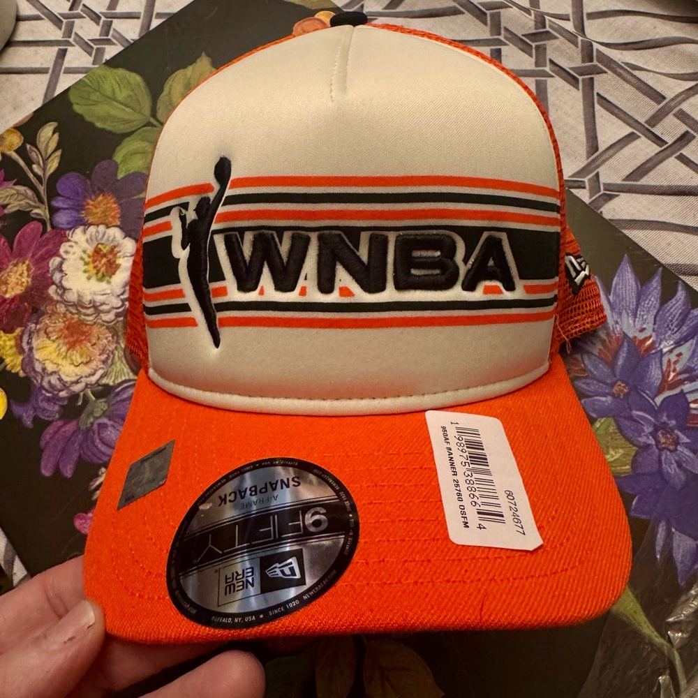 WNBA Orange and Cream Snapback Hat - Picture 2 of 5